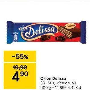Oplatky celomáčené Delissa Orion