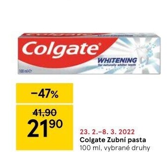 Pasty na zuby Colgate