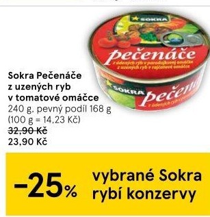 Pečenáče z uzených ryb v omáčce Sokra