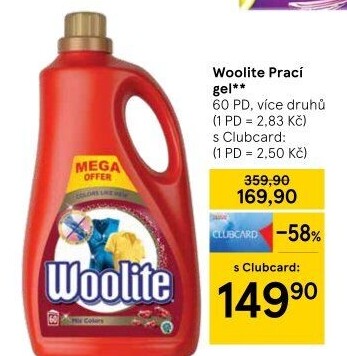 Prací gel Woolite