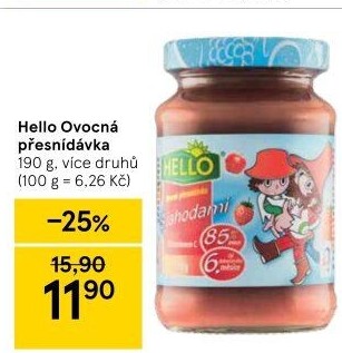Přesnídávka ovocná Hello