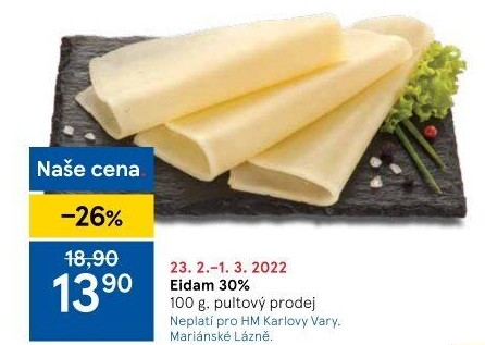 Sýr Eidam 30%