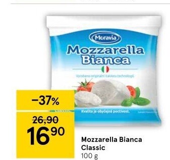 Sýr Mozzarella Bianca Moravia