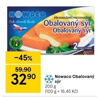 Sýr obalovaný mražený Nowaco