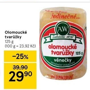Sýr tvarůžky olomoucké A.W.