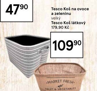 Textilní košík Tesco