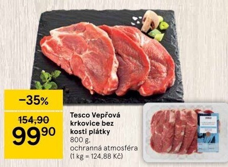 Vepřová krkovice bez kosti Tesco