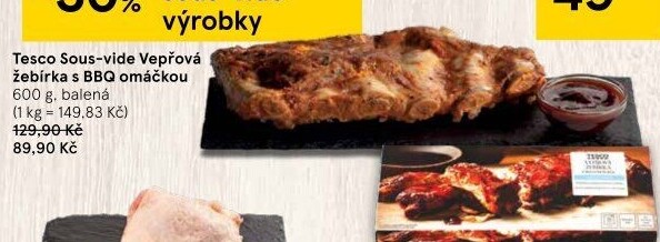 Vepřové žebra Sous vide Tesco