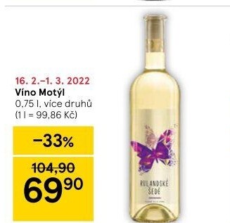 Vína Motýl Víno Mikulov