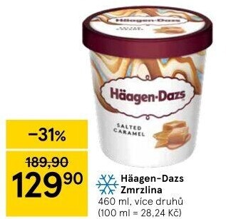 Zmrzlina v kelímku Häagen-Dazs