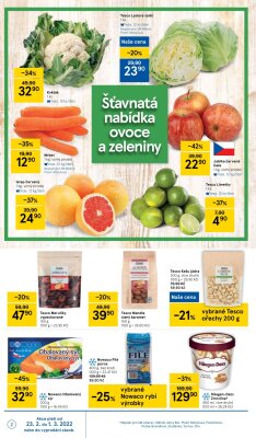 akční leták Tesco 23.2.2022-1.3.2022