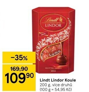 Bonboniéra Pralinky Lindor Lindt