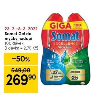 Gely do myčky Somat
