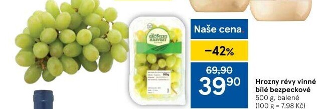 Hrozny bílé bezsemenné The Grower'