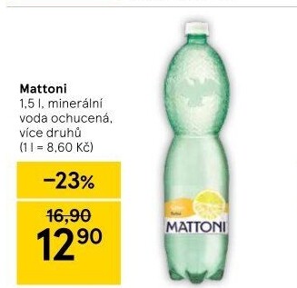 Ochucená voda Mattoni
