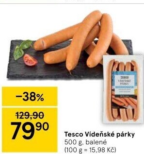 Párky vídeňské Tesco