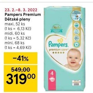 Pleny dětské Pampers Premium Care