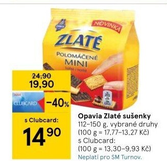 Sušenky Zlaté Opavia