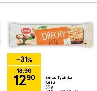 Tyčinka s ořechy Emco