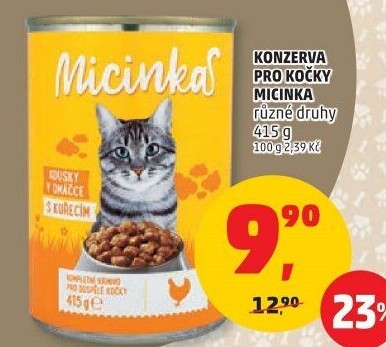 Konzerva pro kočky Micinka