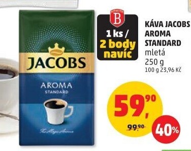 Mletá káva Jacobs Aroma Standard