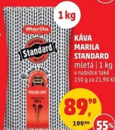 Mletá káva Standard Marila