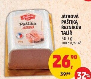 Paštika játrovka Řezníkův talíř
