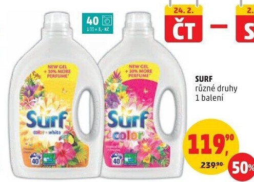 Prací prostředky Surf