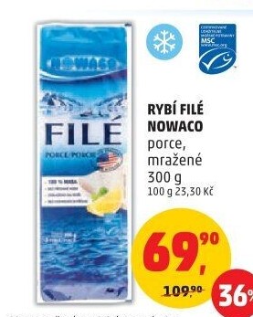 Rybí filé mražené Nowaco