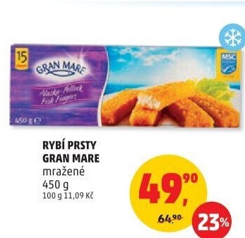 Rybí prsty mražené Gran Mare