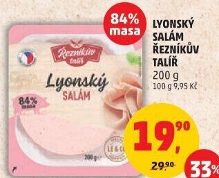 Salám lyonský Řezníkův talíř