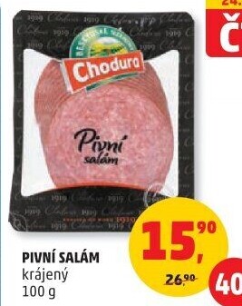 Salám pivní Beskydské uzeniny Chodura