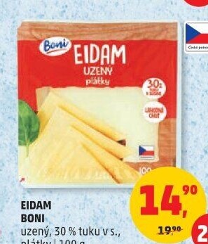 Sýr Eidam uzený 30% Boni