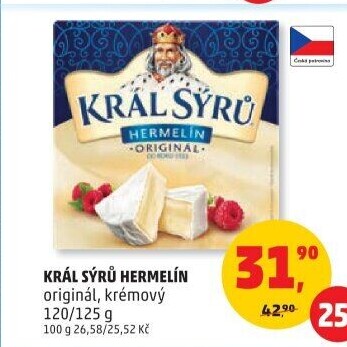 Sýr Hermelín Král sýrů