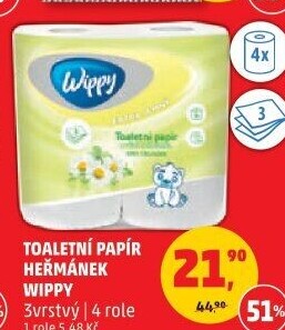 Toaletní papír 3vrstvý Wippy