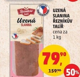 Uzená slanina Řezníkův talíř