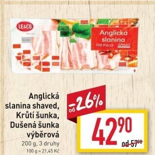 Anglická slanina LE&amp