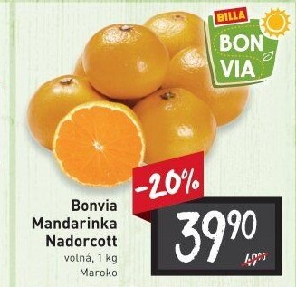 Mandarinky Billa Bonvia