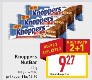 Oplatky Knoppers NutBar Storck