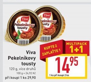 Paštika Pekelníkovy tousty Viva Carne