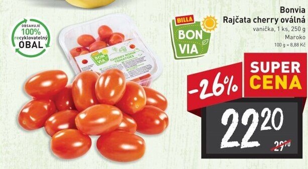 Rajčata cherry Billa Bonvia