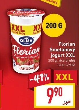 Jogurt smetanový Florian Olma