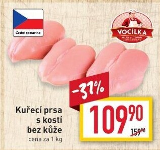 Kuřecí prsa s kostí Vocílka
