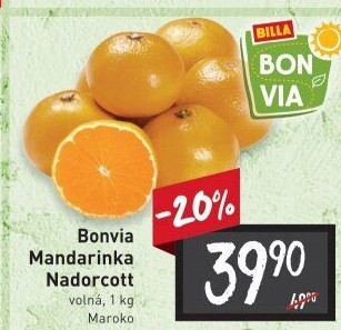 Mandarinky Billa Bonvia