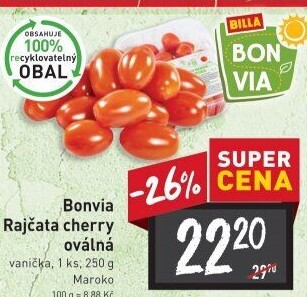 Rajčata cherry Billa Bonvia