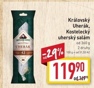 Salám Uherák královský Kostelecké uzeniny