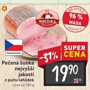Šunka pečená nejvyšší jakosti Vocílka