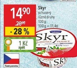 Dezert zakysaný ochucený Skyr Bohušovická mlékárna