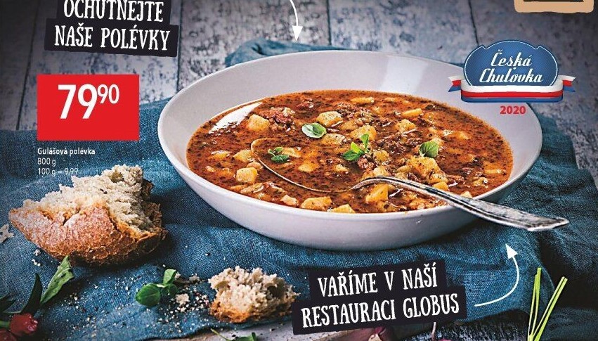 Gulášová polévka Globus