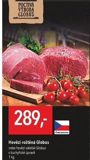 Hovězí roštěná Globus